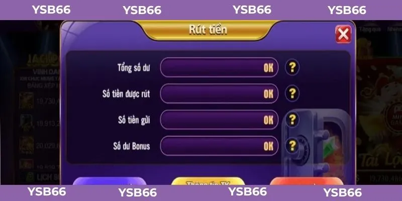 Rút tiền YSB66